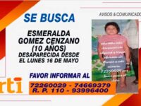 Menor Desaparecida – Esmeralda Gomez Cenzano (10 años)